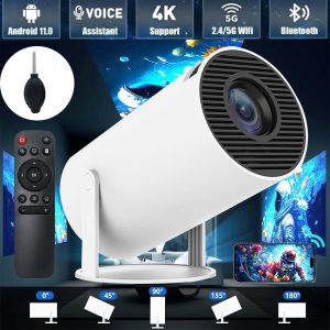 5G 4K Projector Smart HD LED WiFi Bluetooth HDMI USB Android Office Home Theater