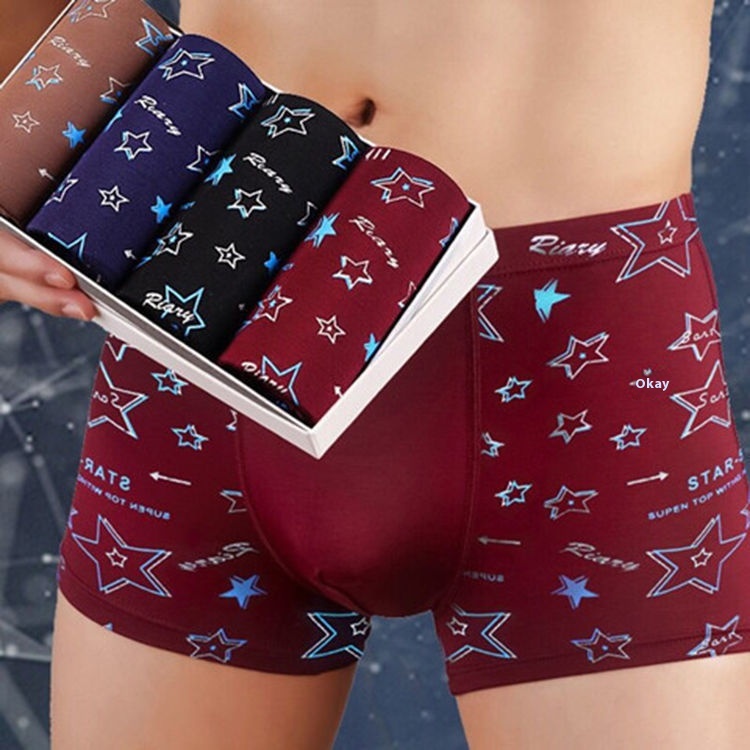 Men's Boxer Briefs Student Trendy Fashion New