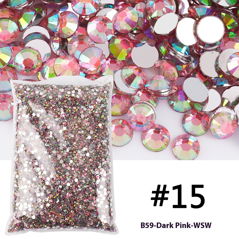 Resin Flat Magic Color Nail Rhinestone-sticking Handmade Ornament