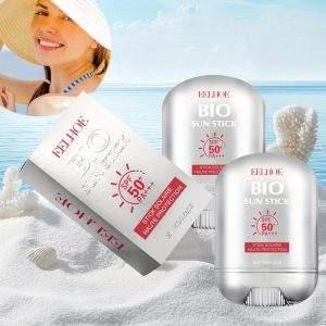 2pcs Bio Sun Stick - Facial Sunscreen - Hydrating & Soothing Moisturizer For All Skin Types - Waterproof Portable Uvioresistant, With Nicotinamide And Vitamin C -15g