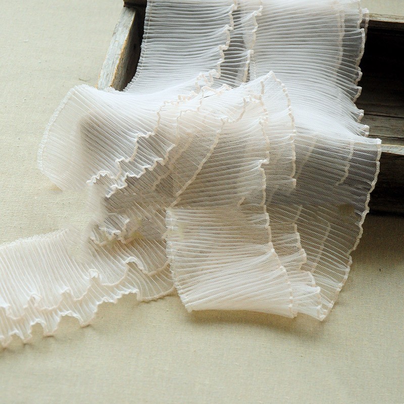 Accessories Clothes Color Lace Ribbon 10CM Toothpick Pleated Lace