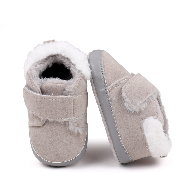 Autumn And Winter Baby's Shoes Fleece-lined Learn To Keep Warm