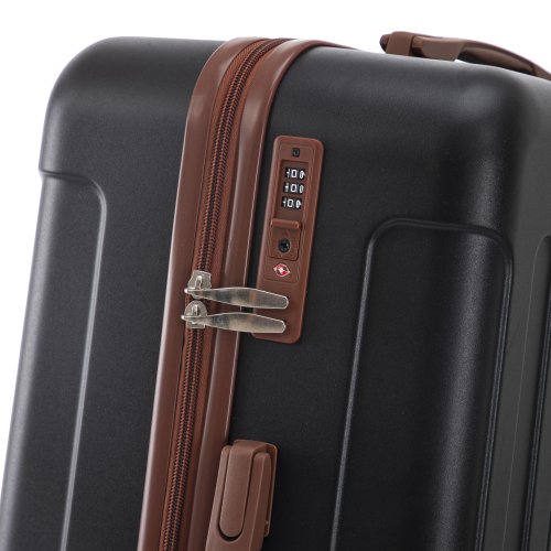 20 24 28 3 Pcs Set In ABS Spinner Wheel Luggage, Carry On Suitcase, Matching Color, TSA Combination Lock