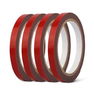 4 Rolls Car Double Sided Tapes Heavy Duty Double Sided Foam Tapes Strong Mounting Adhesive Tapes For Cars Truck Automotive 9.8FT Per Roll