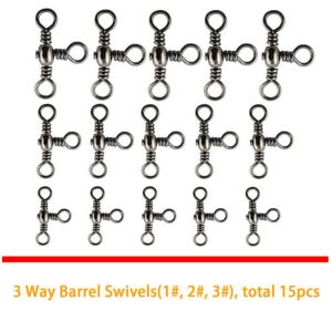 160pcs Carp Fishing Tackle Accessories Kit Lead Clips Carp Swivels Hooks Beads