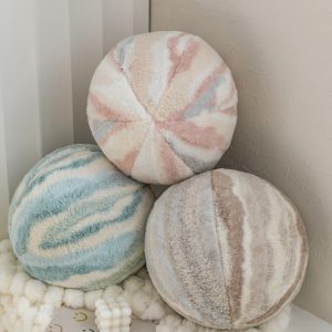 Cream Ins Style Cute Plush Round Spherical Pillow