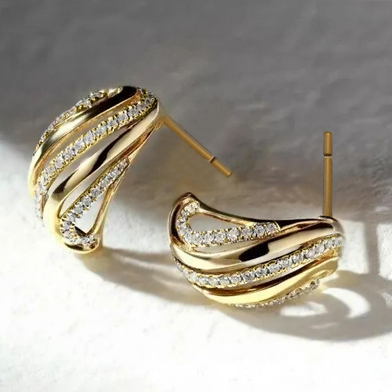 Design Sense Line Temperament Earrings