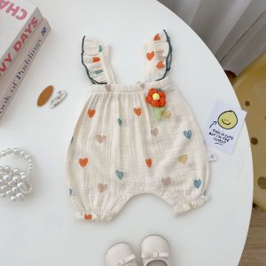 Infant Rompers Summer Baby Girl Sleeveless Romper Girl Ins Floral Romper Fashion Comfortable Cute