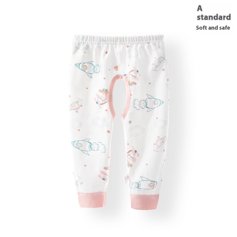 Boy Open-seat Pants Baby Trousers Pure Cotton