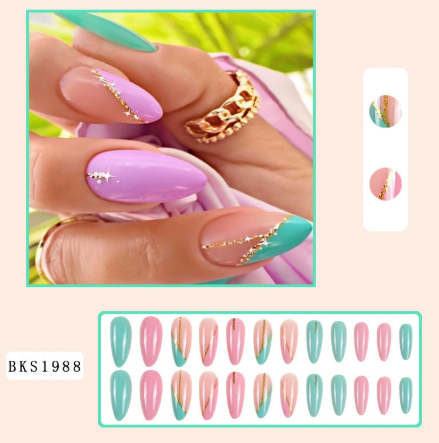 Wear Armour Medium Almond Armour Frosted Nail Stickers