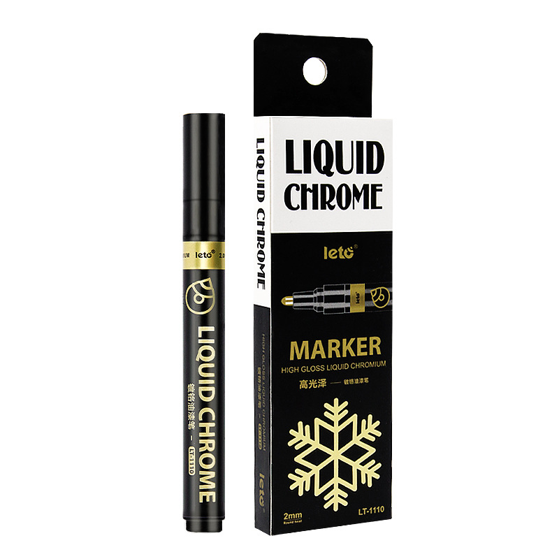 Metal Mirror Chrome Plated Marker Pen