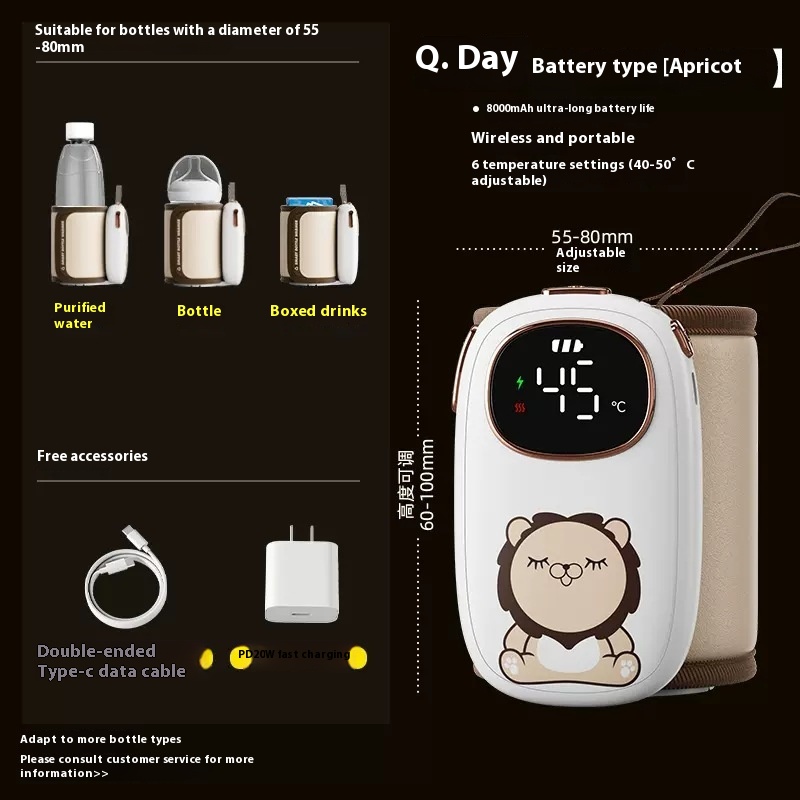 Constant Temperature Feeding Bottle Cover Warm Milk Night Milk Artifact Go Out Portable Universal Milk Modulator