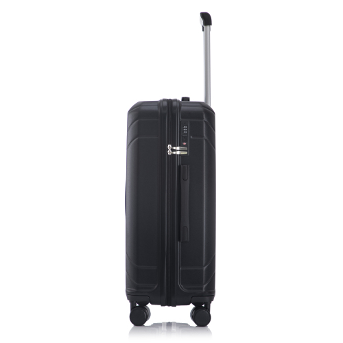 20 24 28 3 Pcs Set In ABS Spinner Wheel Luggage, Carry On Suitcase, Matching Color, TSA Combination Lock