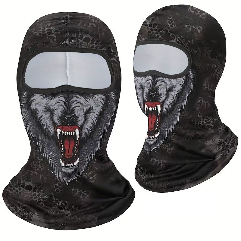 Riding Sun Block And Dustproof Hood Mask Funny Ice Feeling Breathable