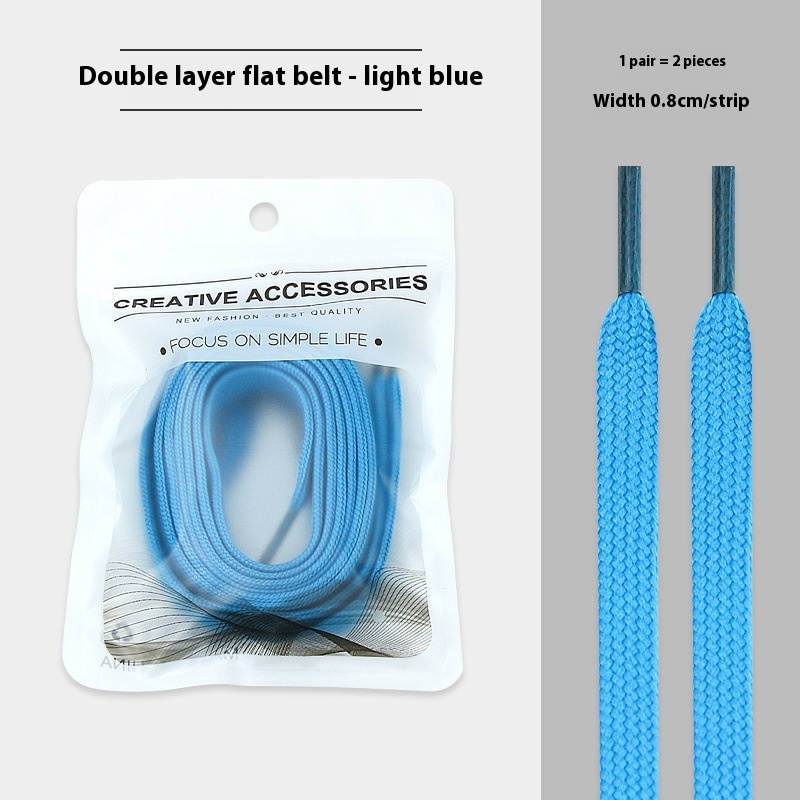 White Shoes Colorful Bandlet Shoelaces