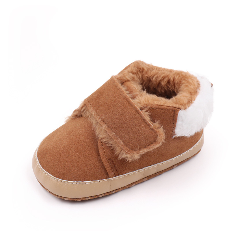 Autumn And Winter Baby's Shoes Fleece-lined Learn To Keep Warm