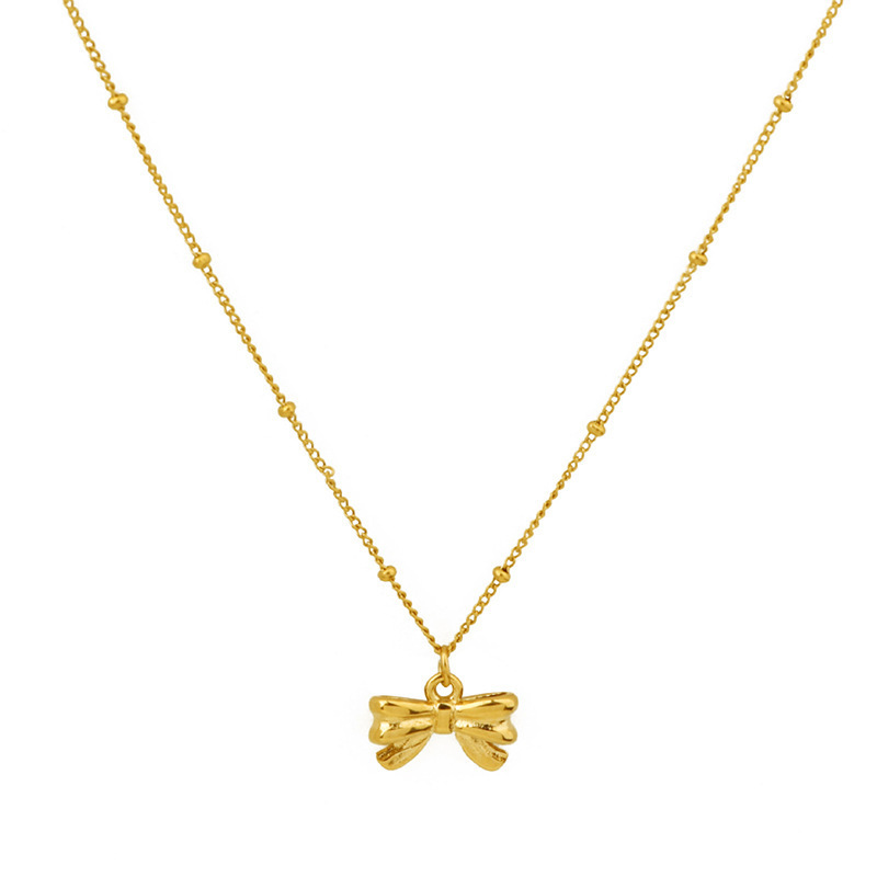 Ladies Bow Necklace Small And Beautiful