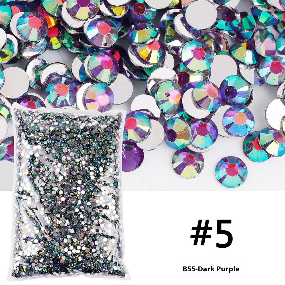 Resin Flat Magic Color Nail Rhinestone-sticking Handmade Ornament