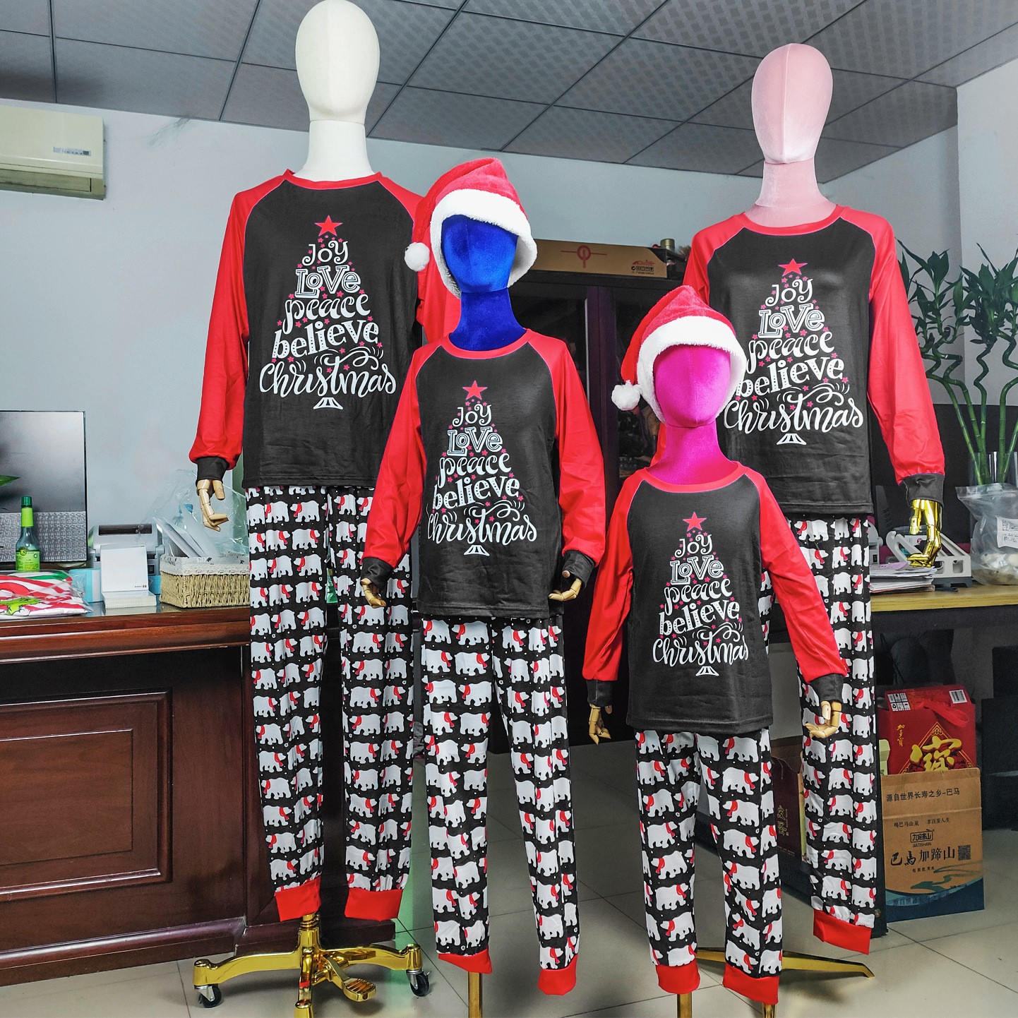 Christmas Parent-child Suit Printed Homewear