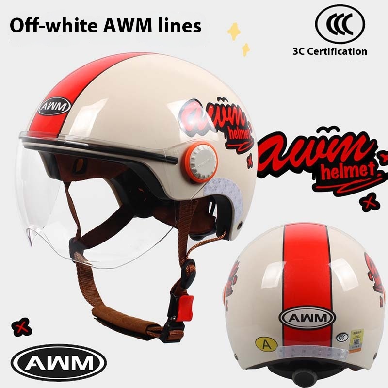 Cute Cartoon Windproof Sunscreen Electric Car Helmet