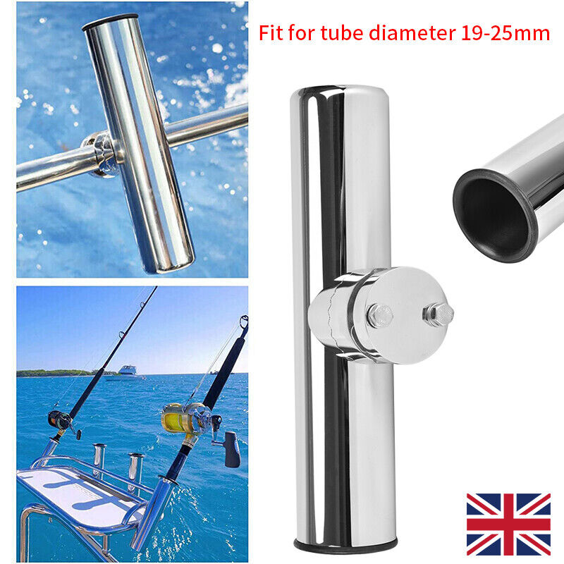 19-25mm Fishing Rod Holder Stainless Steel Rail Mount Rail For Marine Boat UK