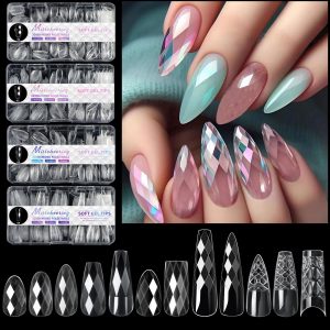3D Diamond Wear Long Shaping Nail Tip