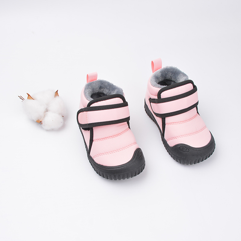 Fleece-lined Children's Casual Soft Bottom Warm Keeping Cotton Shoes