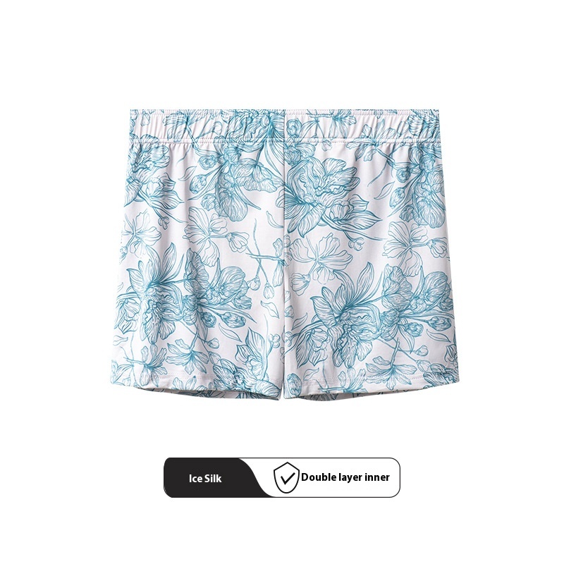 Men's Underwear Ice Silk Boxer Shorts Home Pants