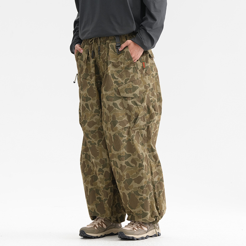 Super Loose Lightweight Outdoor Function Paratrooper Pants Quick-drying Camouflaged Male Overalls