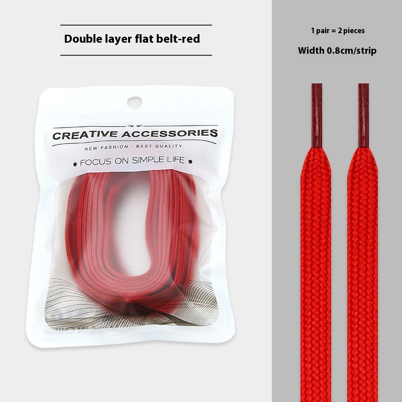 White Shoes Colorful Bandlet Shoelaces