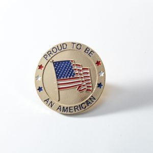 American Patriotic Republican Campaign Metal Brooch