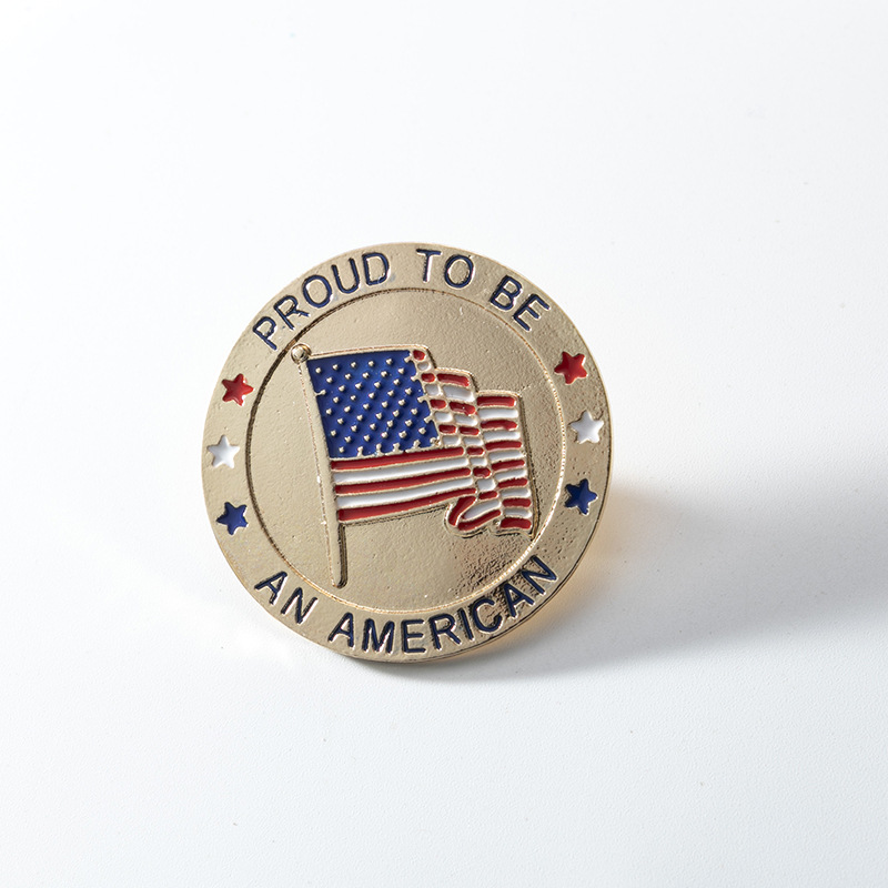 American Patriotic Republican Campaign Metal Brooch