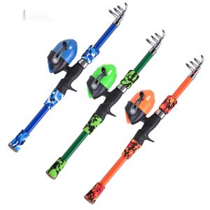 Gun-type Short-section Telescopic Lure Fishing Rod Children's Fishing Rod Fishing Gear