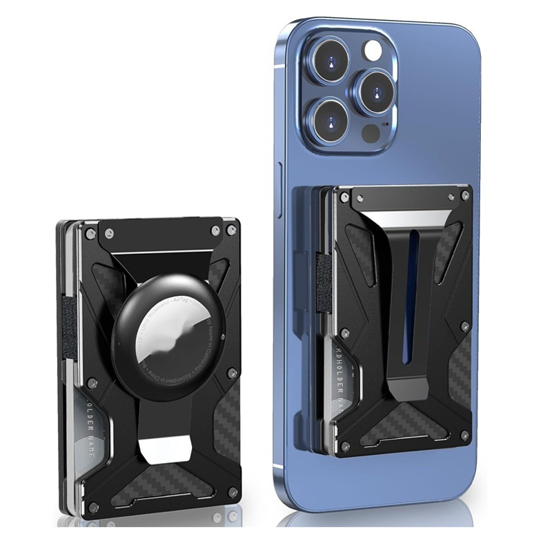 Built-in Magnetic Metal Card Clamp Mobile Phone Magnetic Anti-theft Swiping Function