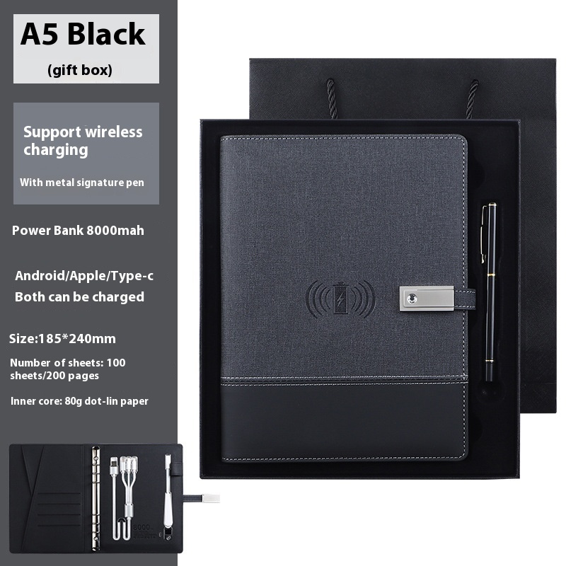 Desk Lamp Wireless Charging Notebook