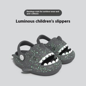 Shark Luminous Children's Slippers Cartoon Cute Slippers