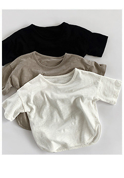 Summer Children's Cotton And Linen Vertical Striped Shorts