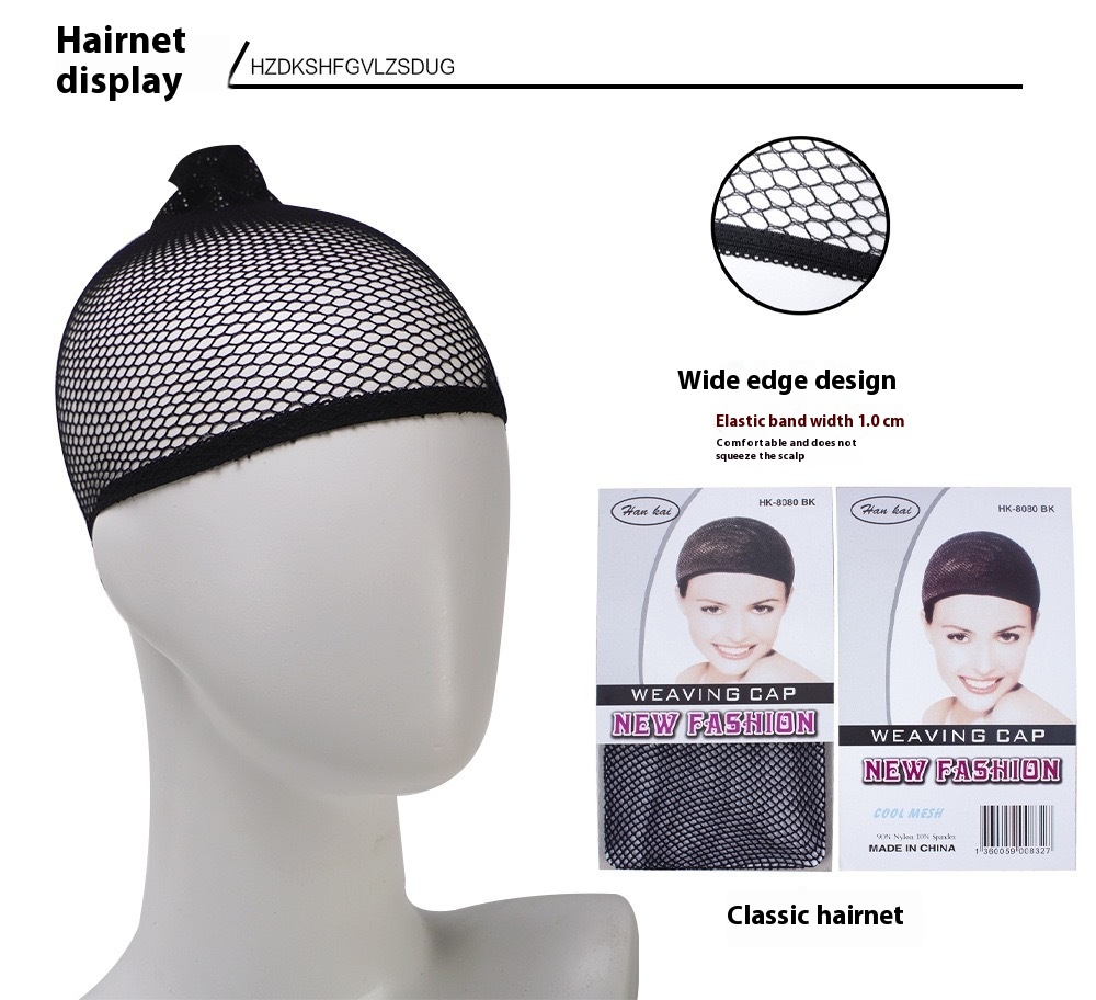 Mid-length Long Hair Black Long Straight Daily Full-head Wig Style