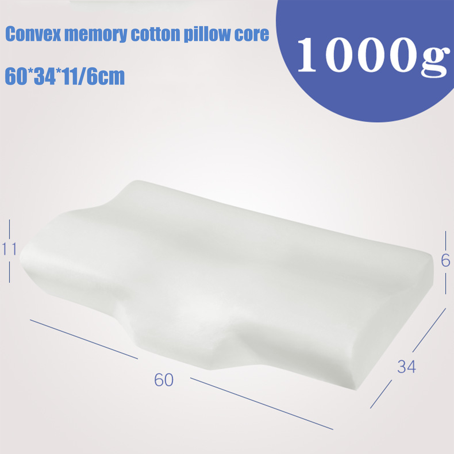 Cervical Pillow Ergonomic Contour Memory Foam Orthopedic Bed Pillow Neck Support