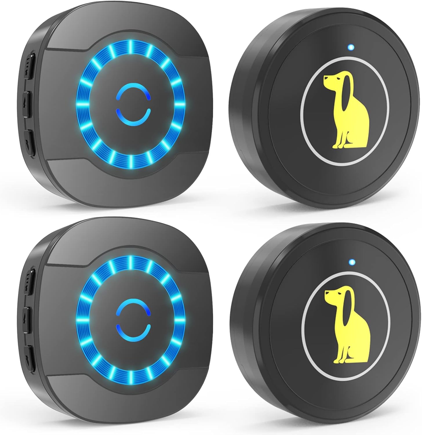 Dog Door Bell, Dog Bell For Training Doggie Door Bell For Dog Puppy Training Sliding Door,Go Outside Doorbell And Waterproof Touch Button