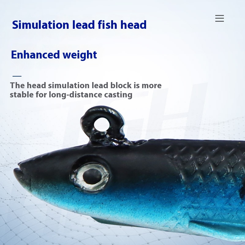 T-tail Soft Fish Jig Hook Lure Artificial Lure