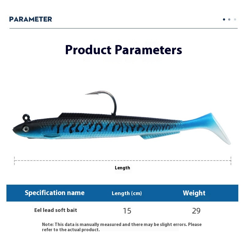 T-tail Soft Fish Jig Hook Lure Artificial Lure