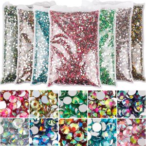 Resin Flat Magic Color Nail Rhinestone-sticking Handmade Ornament