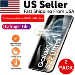 2PCS HYDROGEL Screen Protector For Galaxy S23 S22 Ultra Plus Full Cover