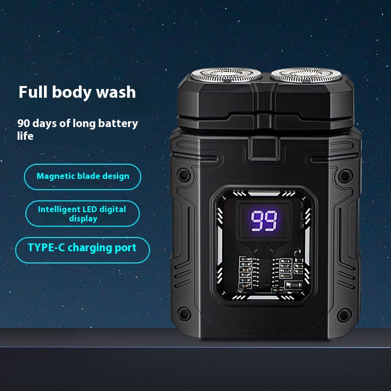 Portable Intelligent Digital Display Magnetic Electric Shaver