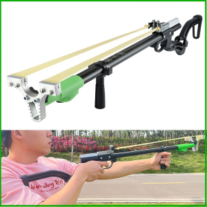 Sports Shooting Long Pole Foldable Slingshot, Outdoor Hunting Slingshot, Powerful  Slingshot Set