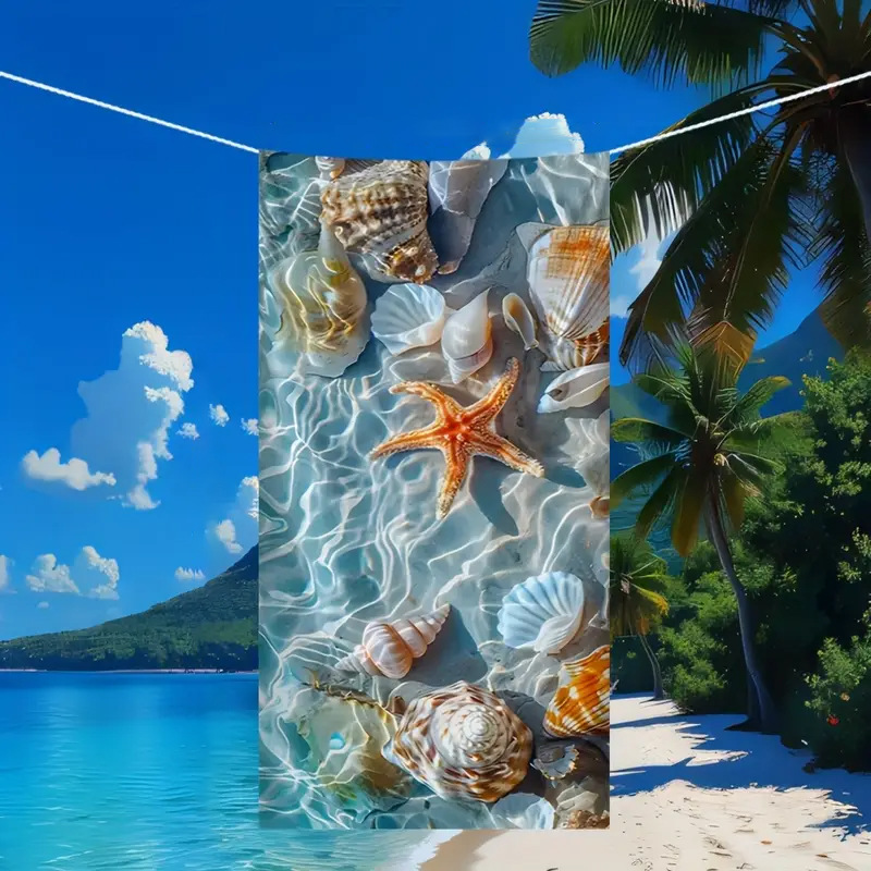 Simple Printing Quick-drying Microfiber Beach Towel