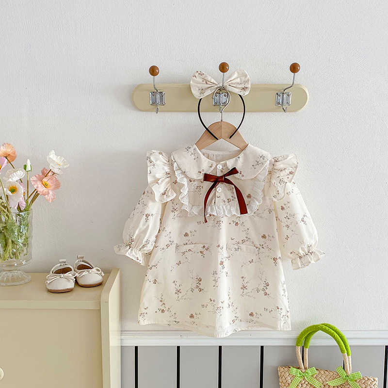 Clothes For Babies Baby Rompers Girls Flying Sleeve Lace Dress