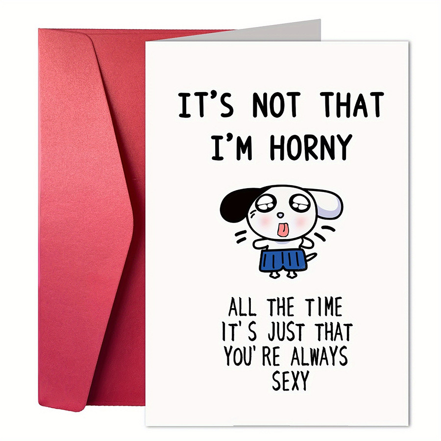 Birthday Greeting Card Funny Greeting Card Funny Text Cartoon Greeting Card