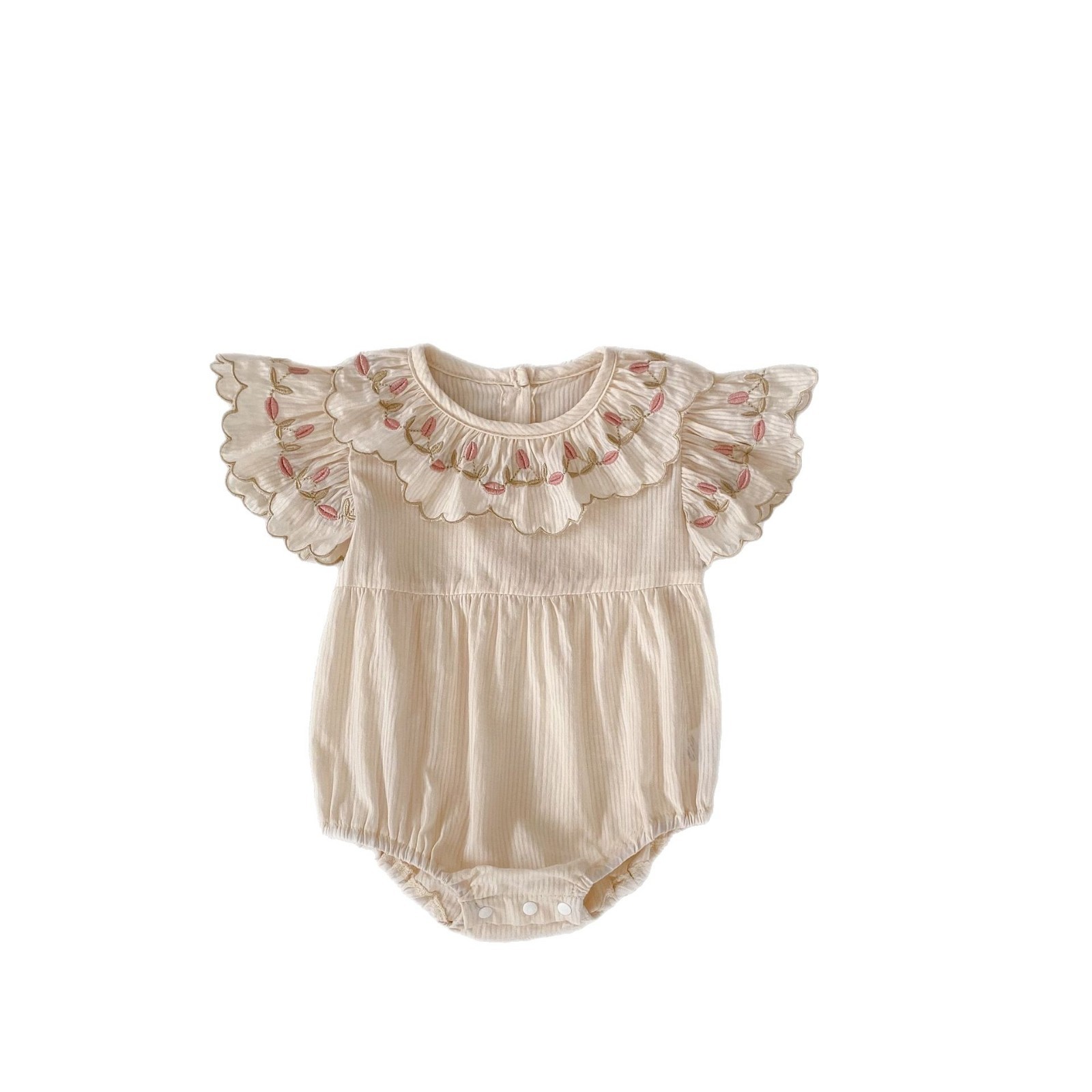 Baby Girl's Cotton Jumpsuit Full Moon Romper